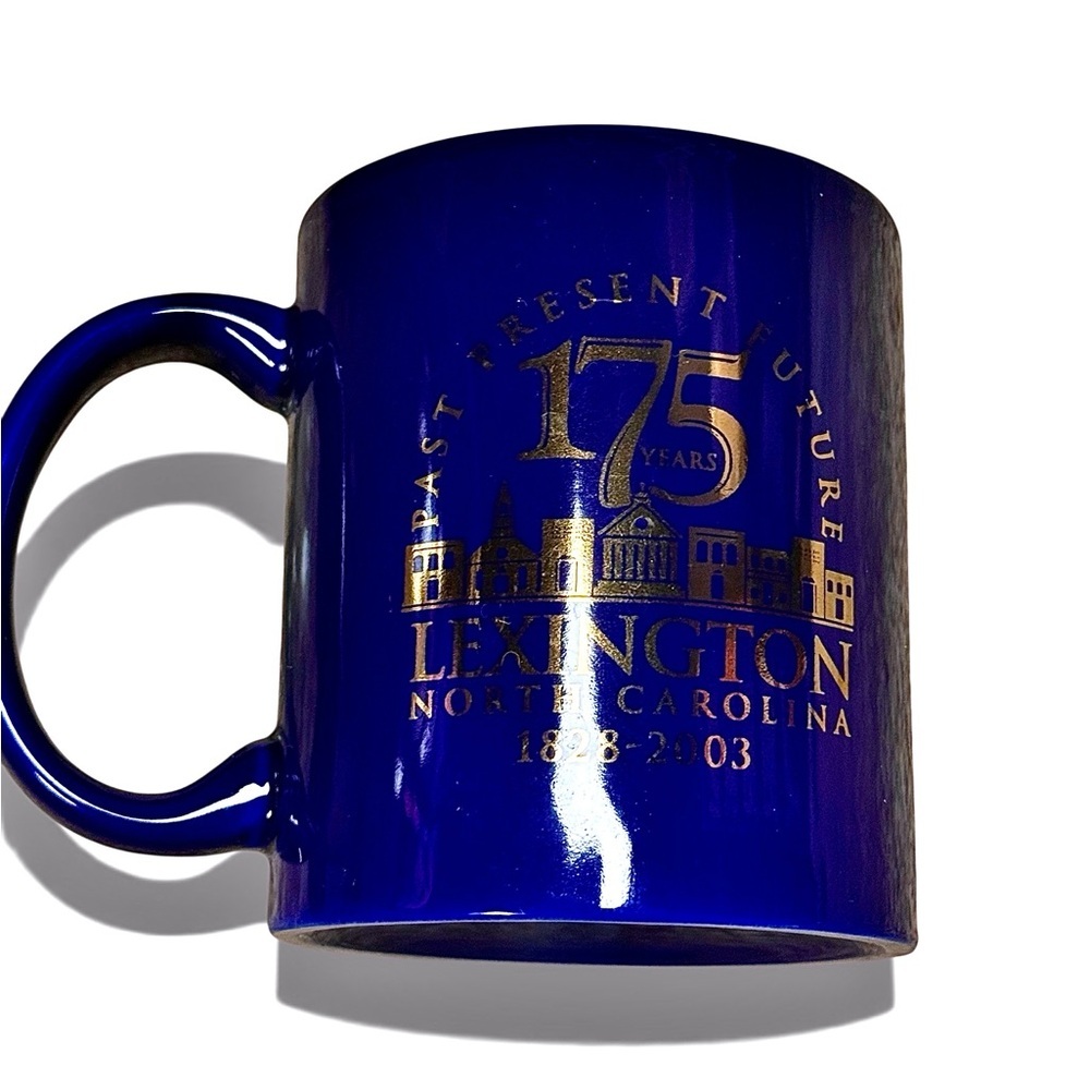 Vintage 2 City of Lexington NC Collectible Mugs Souvenir Stoneware Coffee Cups - Picture 6 of 7